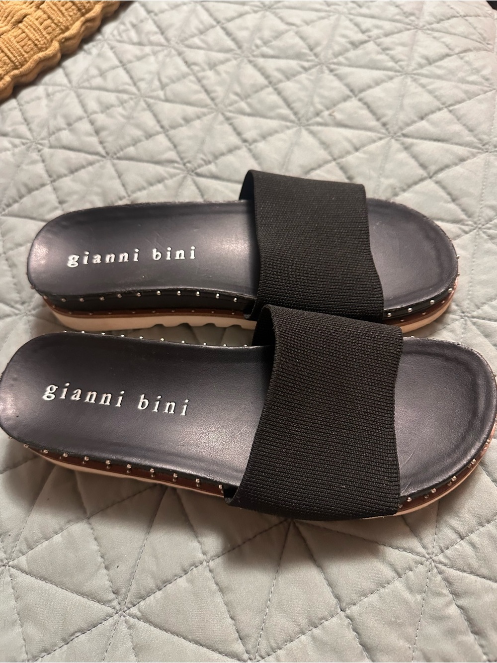 Gianni Bini Studded Slide Sandals - Picture 2 of 5